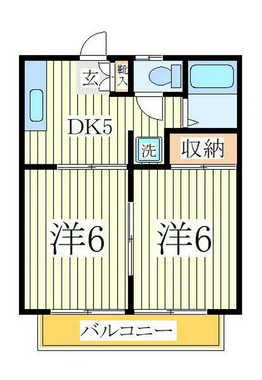 グランドハイツコタケ 2階階 間取り