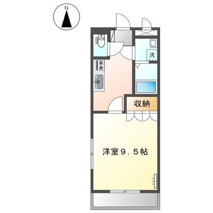 アメニティ市原(1K/1階)の間取り写真