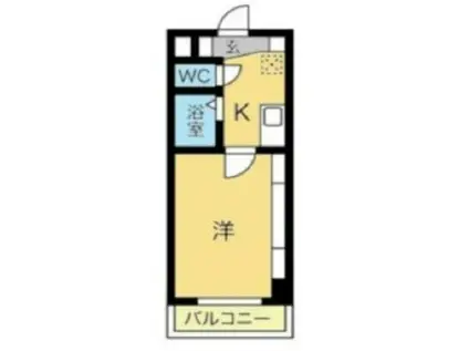 SLR吹上(1K/4階)の間取り写真