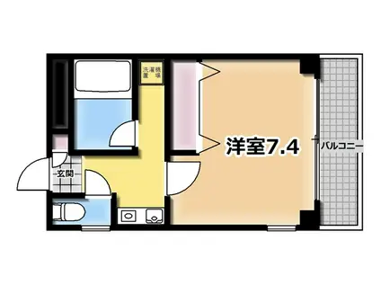 STプラザ台町(1K/3階)の間取り写真