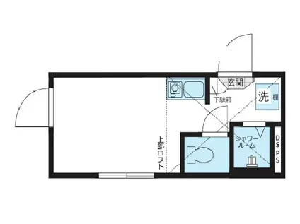 NANO北新宿II(ワンルーム/2階)の間取り写真