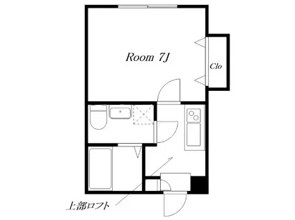 リバティネクストケーティー(1K/2階)の間取り写真