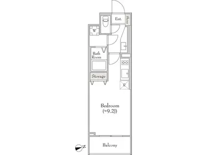 CANVASS板橋(1K/5階)の間取り写真