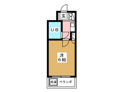 セレガ朝霞(1K/4階)の間取り写真