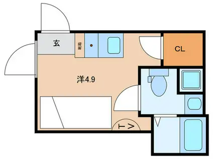 RA GRANDE YOTSUYA(ワンルーム/2階)の間取り写真