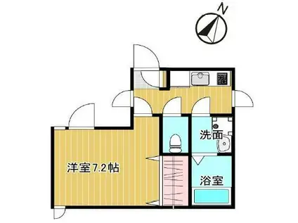 BEレジデンス北新宿(1K/3階)の間取り写真