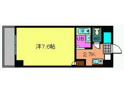 ルート大宮(1K/6階)の間取り写真