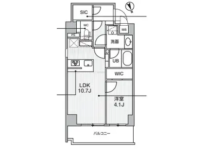 SEASON FLATS 本所吾妻橋(1LDK/5階)の間取り写真