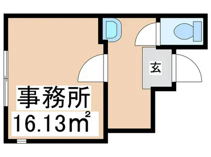 アンジュ清新(ワンルーム/1階)の間取り写真