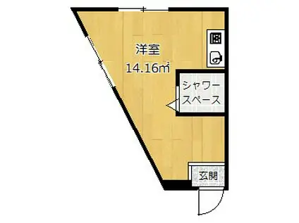 レジェンドIII(ワンルーム/3階)の間取り写真