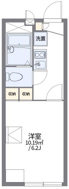 レオパレスレモンパイM(1K/1階)の間取り写真