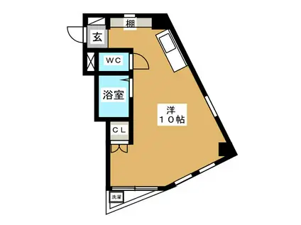 リブラックス光(ワンルーム/4階)の間取り写真