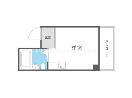 ユニバーサルコート柴原(1K/5階)の間取り写真