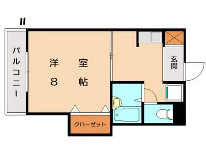 サンシャイン田代II(1K/1階)の間取り写真