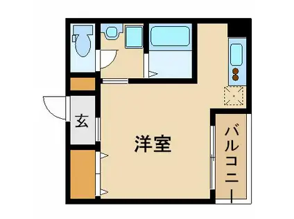 グラン・ドミール仙台駅東(ワンルーム/2階)の間取り写真