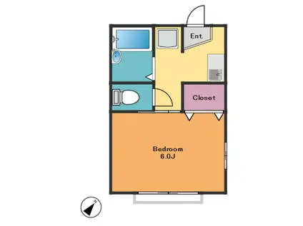 チェリーメゾン西ヶ原(1K/1階)の間取り写真