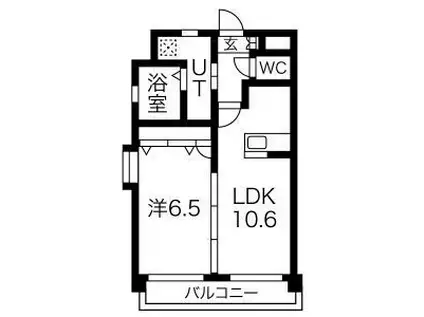ル・プランタン博多(1LDK/5階)の間取り写真