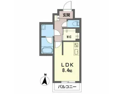 アートハウス(ワンルーム/1階)の間取り写真