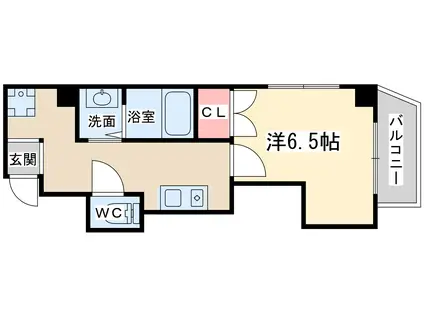 アリバ豊崎(1K/4階)の間取り写真