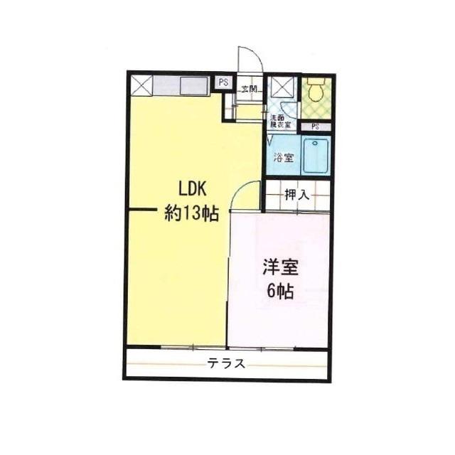 ストークハウスS(1LDK/3階)の間取り写真