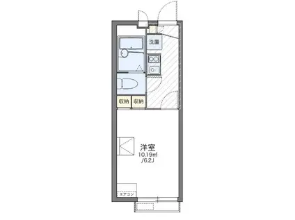 カームヴィラ(1K/2階)の間取り写真