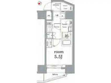 LOG登戸STATION(1K/10階)の間取り写真