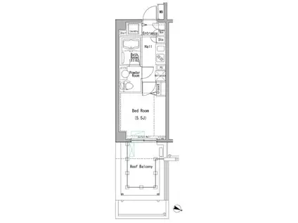 アクサス小竹向原(1K/4階)の間取り写真