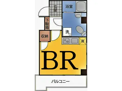 プルメリア中丸(ワンルーム/3階)の間取り写真