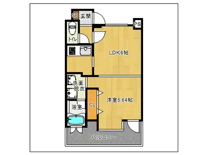 IVY SQUARE(1LDK/11階)の間取り写真