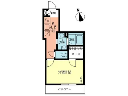 サンシャインハイム(1K/3階)の間取り写真