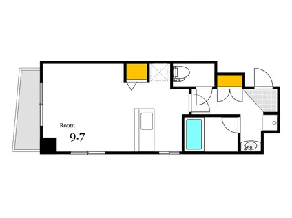 ウインドー金屋町(ワンルーム/8階)の間取り写真