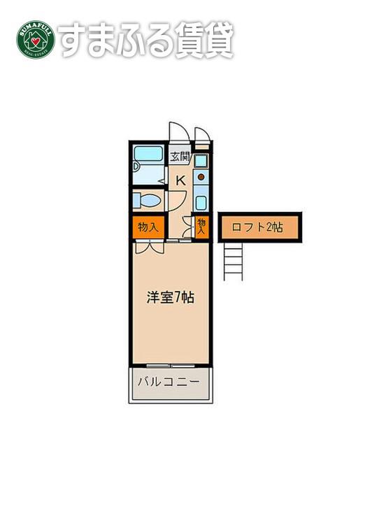 城南 キッド(1K/1階)の間取り写真