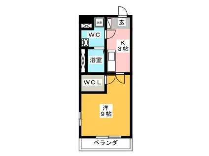 GRAN DUKE四日市(1K/10階)の間取り写真