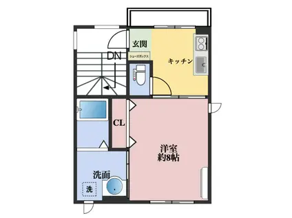 サンモール・プラシード(1K/3階)の間取り写真