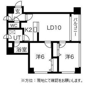 プラザ南伏見(2LDK/4階)の間取り写真