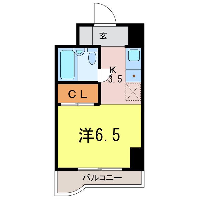 SOCIO刈谷新富町(ワンルーム/1階)の間取り写真