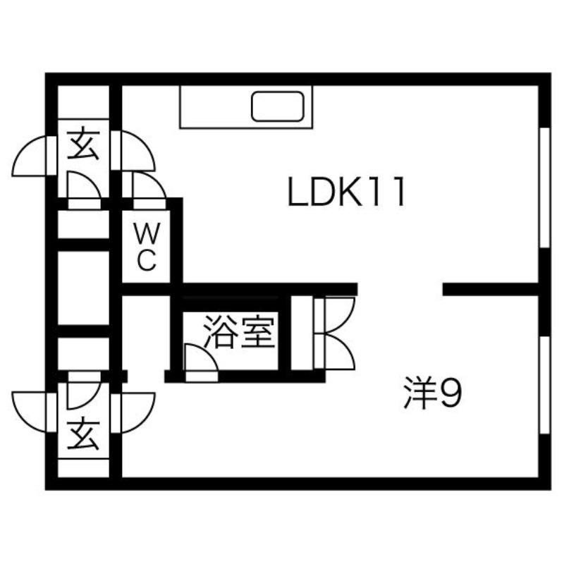 ハイム910(1LDK/3階)の間取り写真