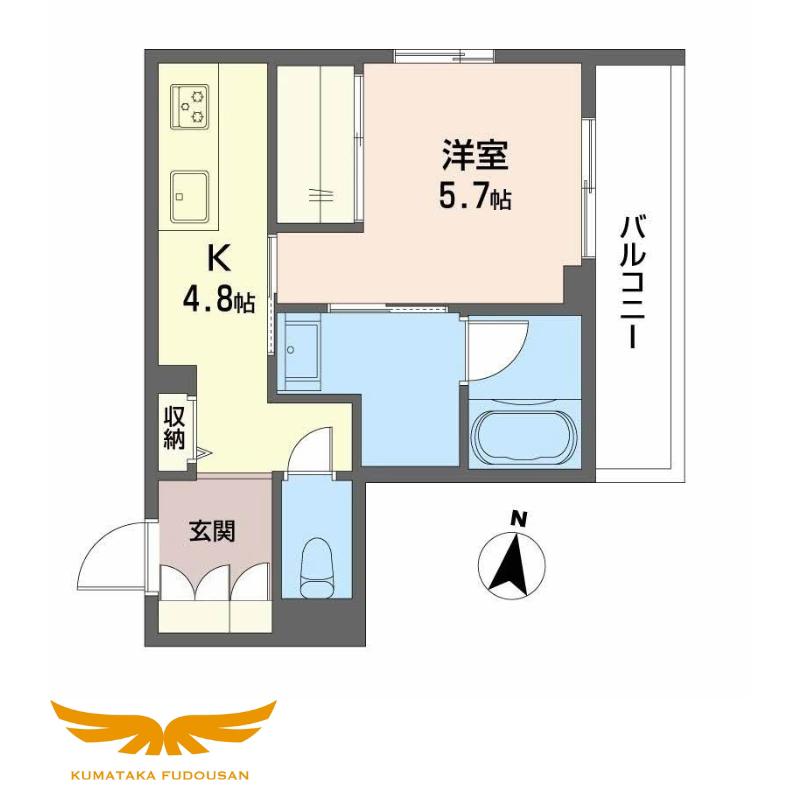 MAISON DE ASHLEY(1K/2階)の間取り写真