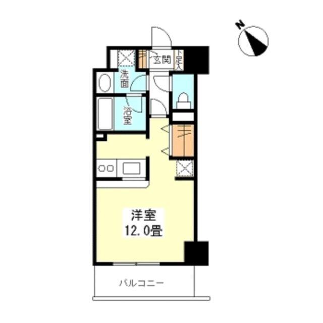 TKフラッツ渋谷(ワンルーム/5階)の間取り写真