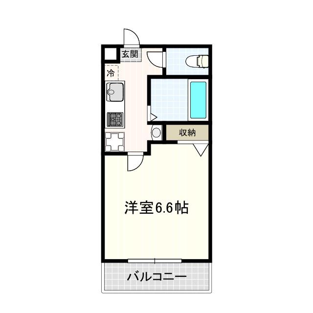 シャトレ吉祥寺(1K/1階)の間取り写真
