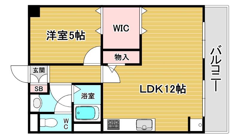 池田マンション(1LDK/2階)の間取り写真