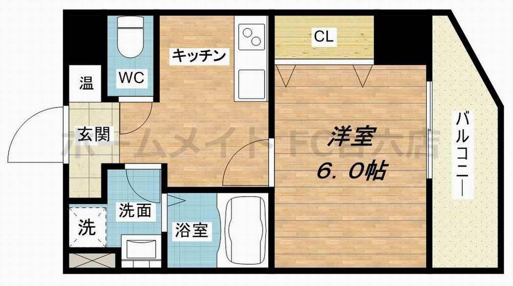 DWELL GALAXY(1K/5階)の間取り写真