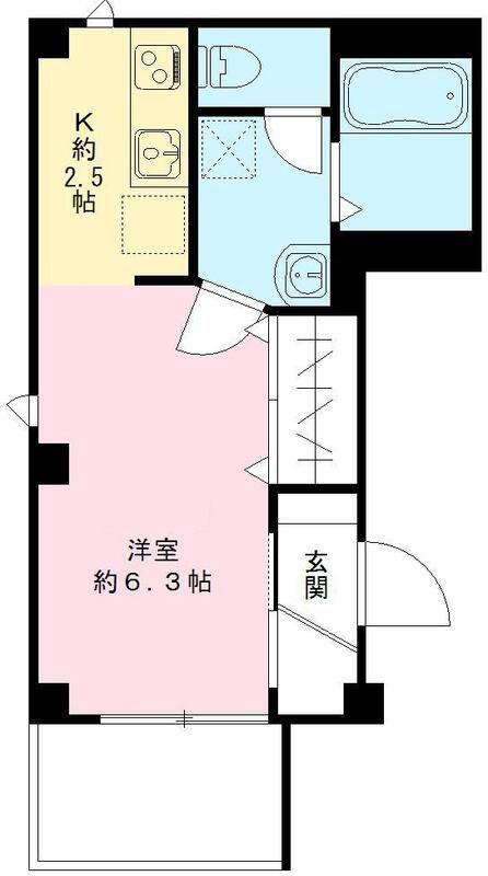 DANK晴 ダンクセイ(1K/1階)の間取り写真