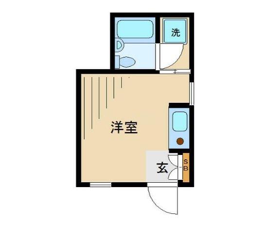 シティコート南台(ワンルーム/1階)の間取り写真