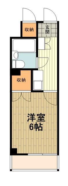 ライオンズマンション西八王子第3(1K/10階)の間取り写真