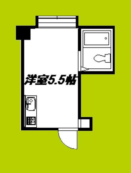 ジオナ本田(ワンルーム/4階)の間取り写真