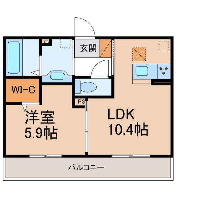 アビリオ(1LDK/2階)の間取り写真