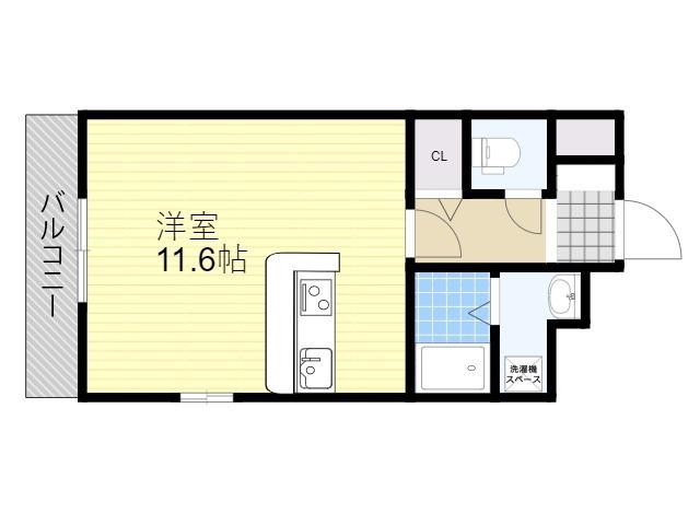 リファレンス大手町(ワンルーム/11階)の間取り写真