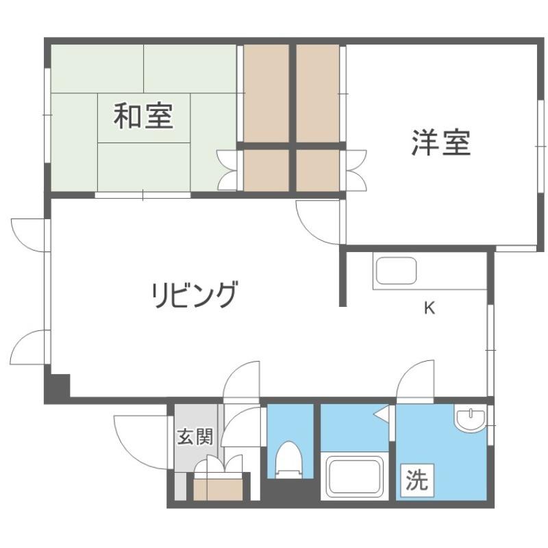 エトワール38(2LDK/2階)の間取り写真