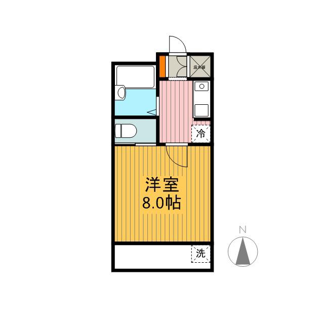 アーバン塩釜(1K/5階)の間取り写真